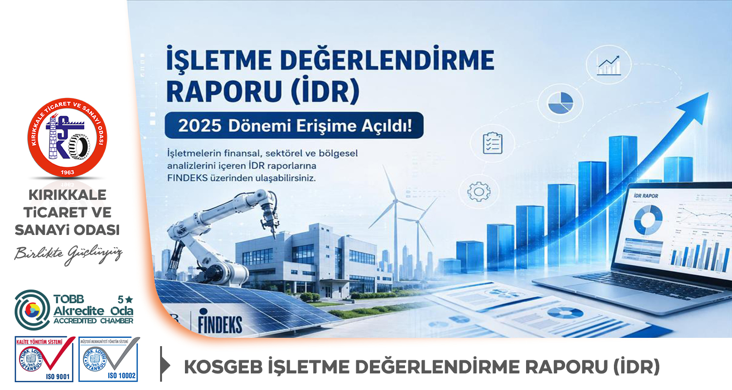 KOSGEB ��LETME DE�ERLEND�RME RAPORU (�DR) HK.
