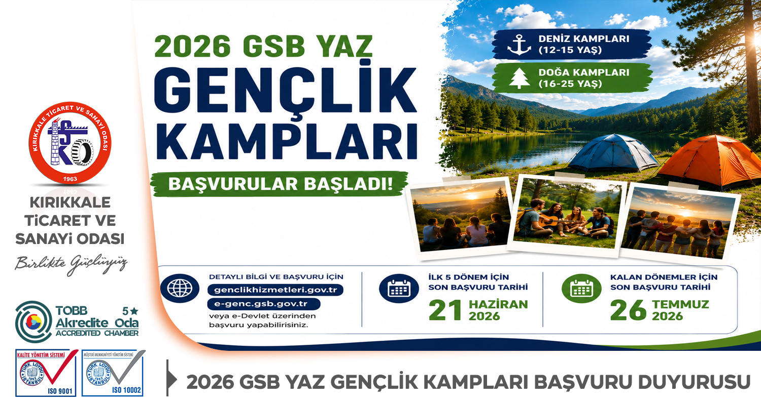 2026 GSB YAZ GEN�L�K KAMPLARI BA�VURU DUYURUSU